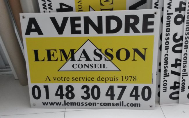 Visuel panneau de vente LEMASSON CONSEIL