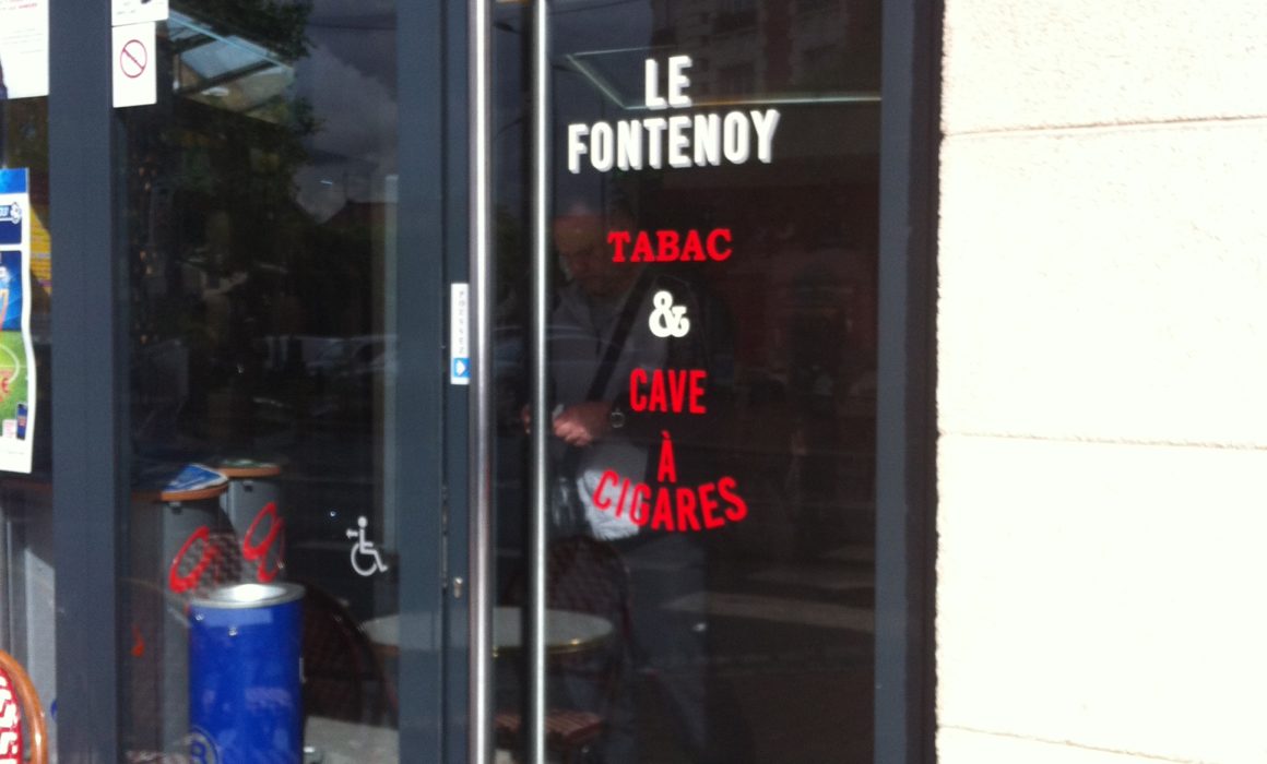 Marquage vitrine tabac Le Fontenoy